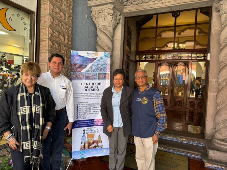 CLUB ROTARIO ABRE CENTROS DE ACOPIO EN TEZIUTLÁN