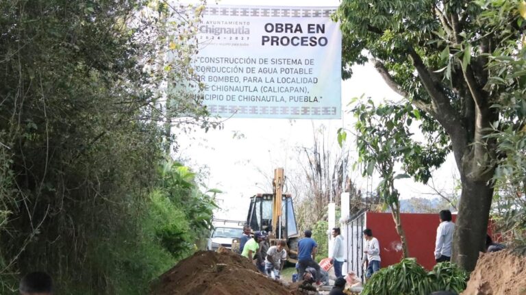 EN MARCHA PROYECTO DE NUEVO SISTEMA DE AGUA POTABLE EN CHIGNAUTLA