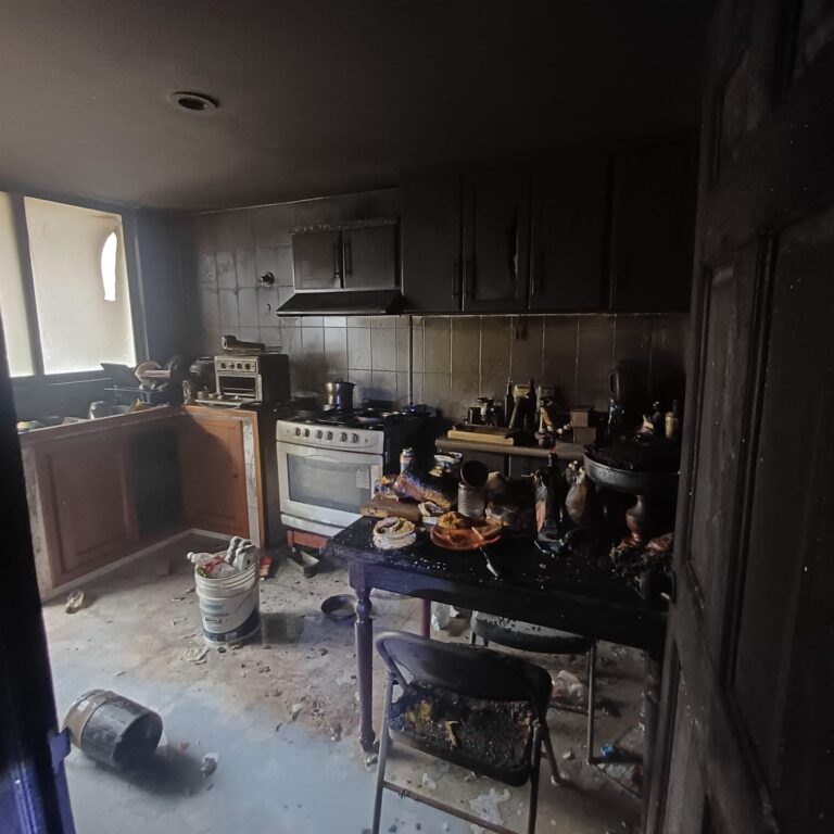 FUGA DE GAS PROVOCA INCENDIO EN LINDA VISTA
