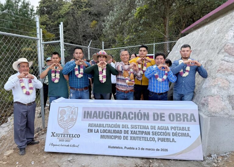 Xiutetelco mejora el suministro de agua potable con rehabilitación del sistema en Xaltipan