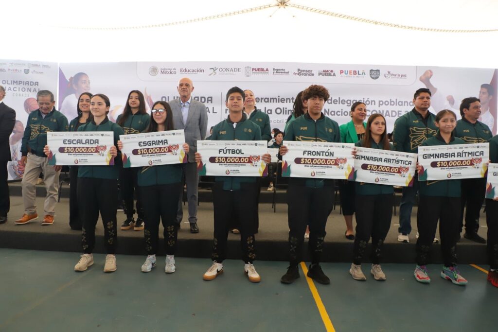 Puebla abandera a más de mil atletas rumbo a la Olimpiada CONADE 2026
