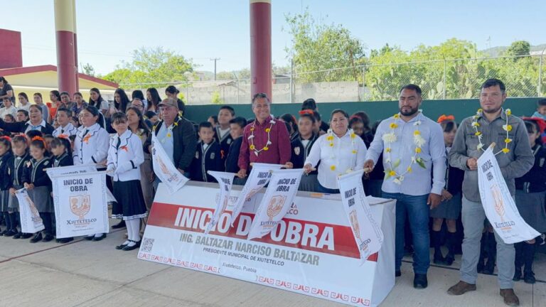 Comienza edificación de nueva aula en primaria “Lázaro Cárdenas” de Tomaquilapa