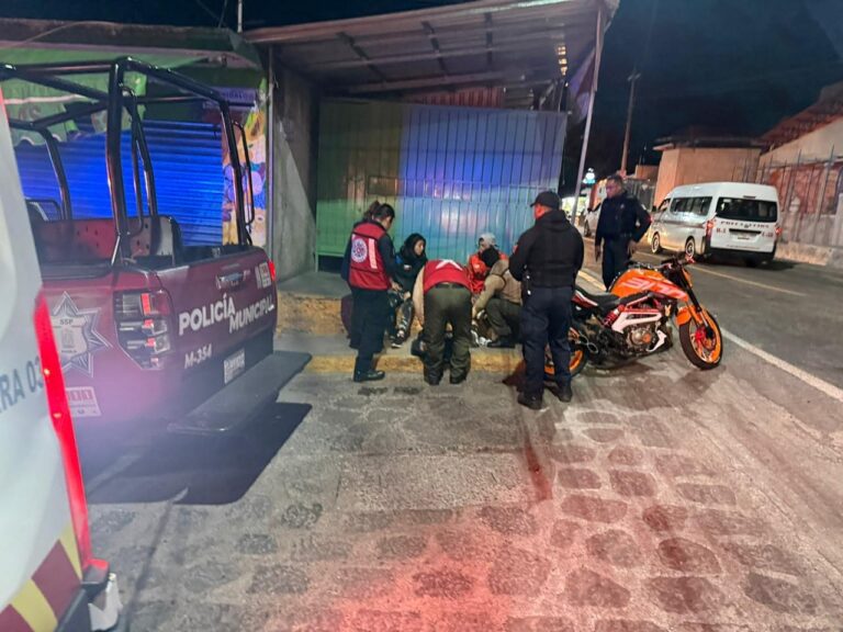 MOTOCICLISTA SUFRE ACCIDENTE EN CHIGNAUTLA