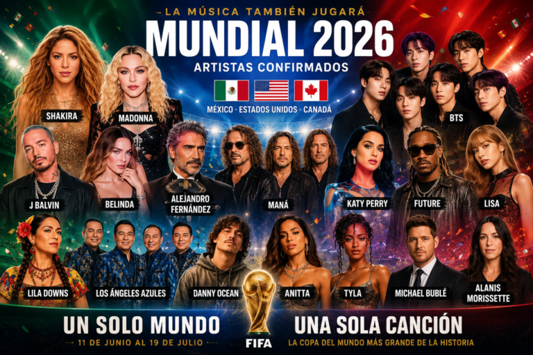 ¡El Mundial 2026 también promete ser un espectáculo musical sin precedentes!
