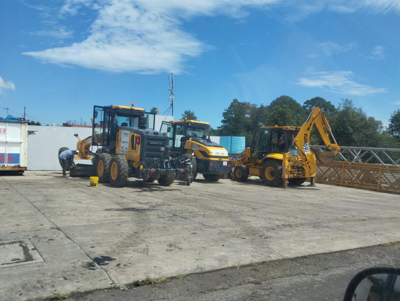  Las máquinas están paradas