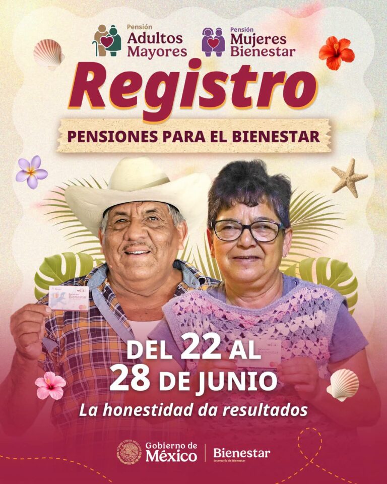 ABREN REGISTRO PARA PERSONAS ADULTAS MAYORES A PENSIONES PARA EL BIENESTAR