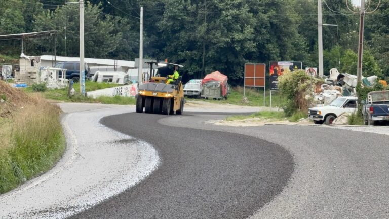 Trabajos de sello asfáltico concluyen en tramo de la carretera Teziutlán–Perote