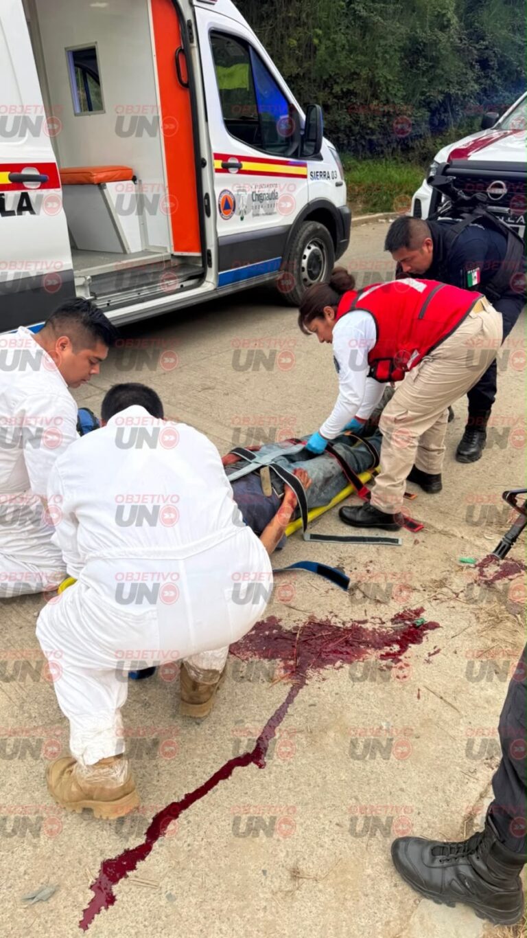 CICLISTA SUFRE FUERTE CAÍDA Y TERMINA HOSPITALIZADO