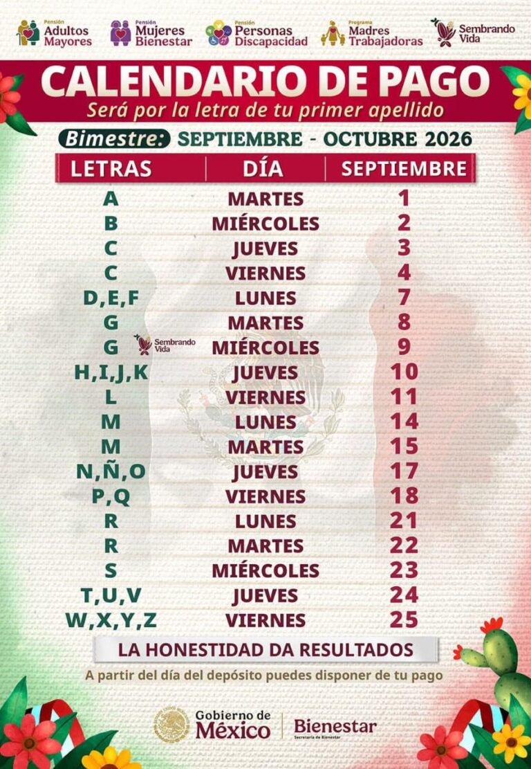 COMIENZAN PAGOS DE PENSIONES DEL BIENESTAR