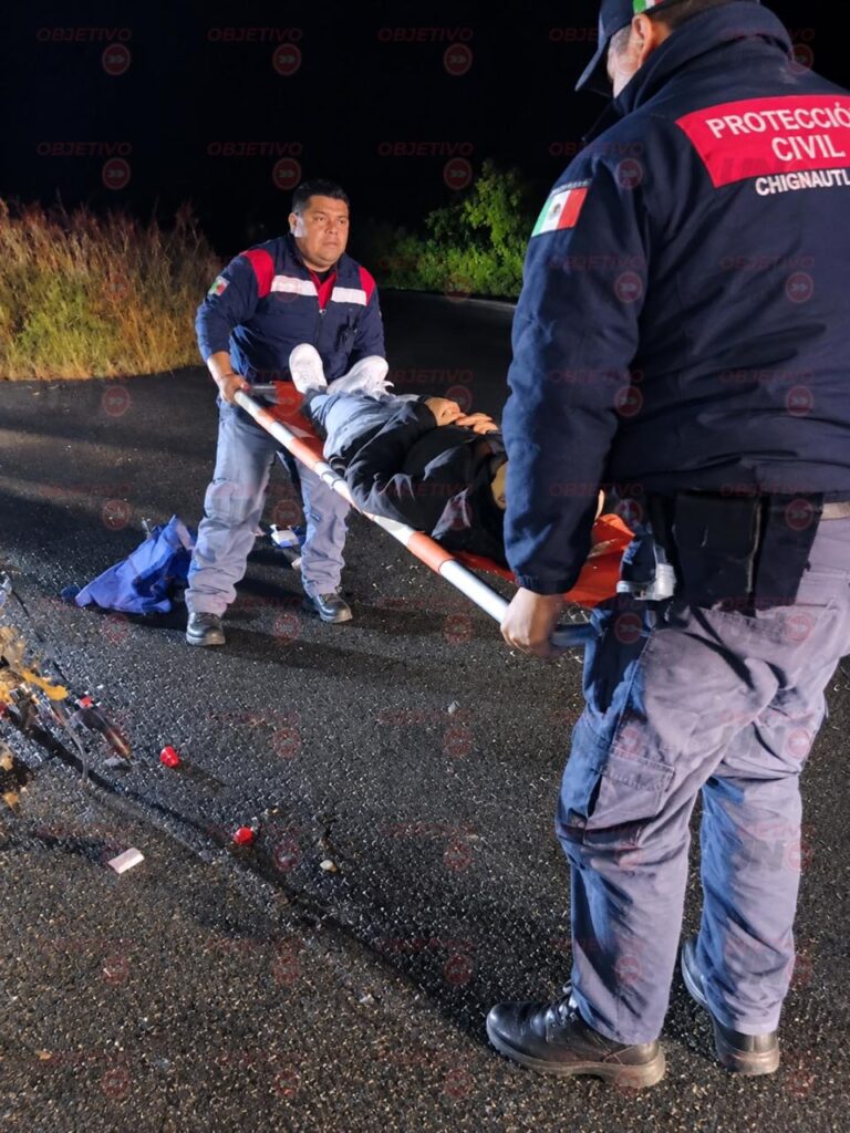 EN CHIGNAUTLA, CHOQUE DEJA A DOS JÓVENES GRAVEMENTE HERIDOS